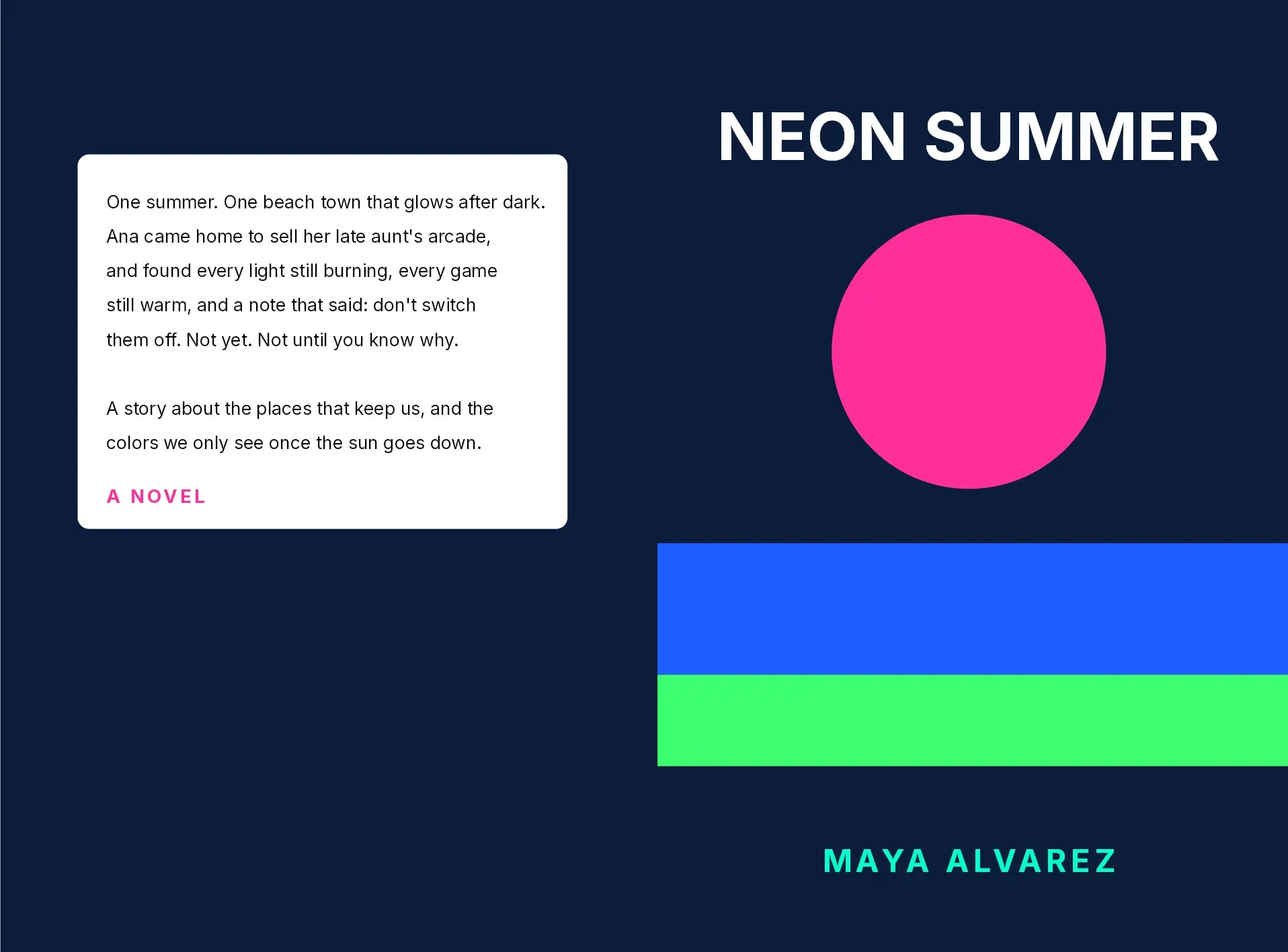 A book cover in screen colors on the left and print colors on the right, split by a divider you can drag.