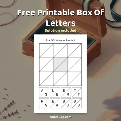 Free printable Box Of Letters preview
