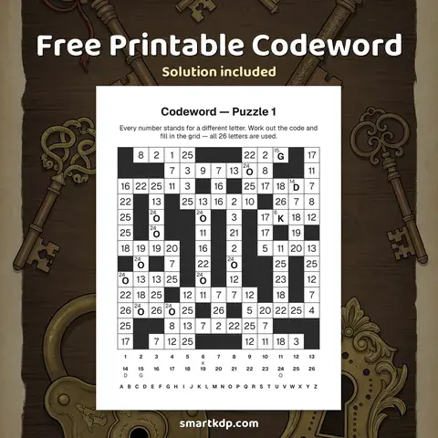 Free printable Codeword preview