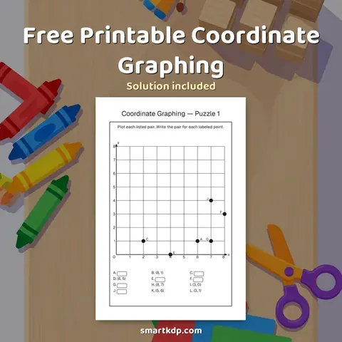 Free printable Coordinate Graphing preview