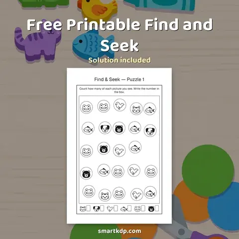 Free printable Find and Seek preview