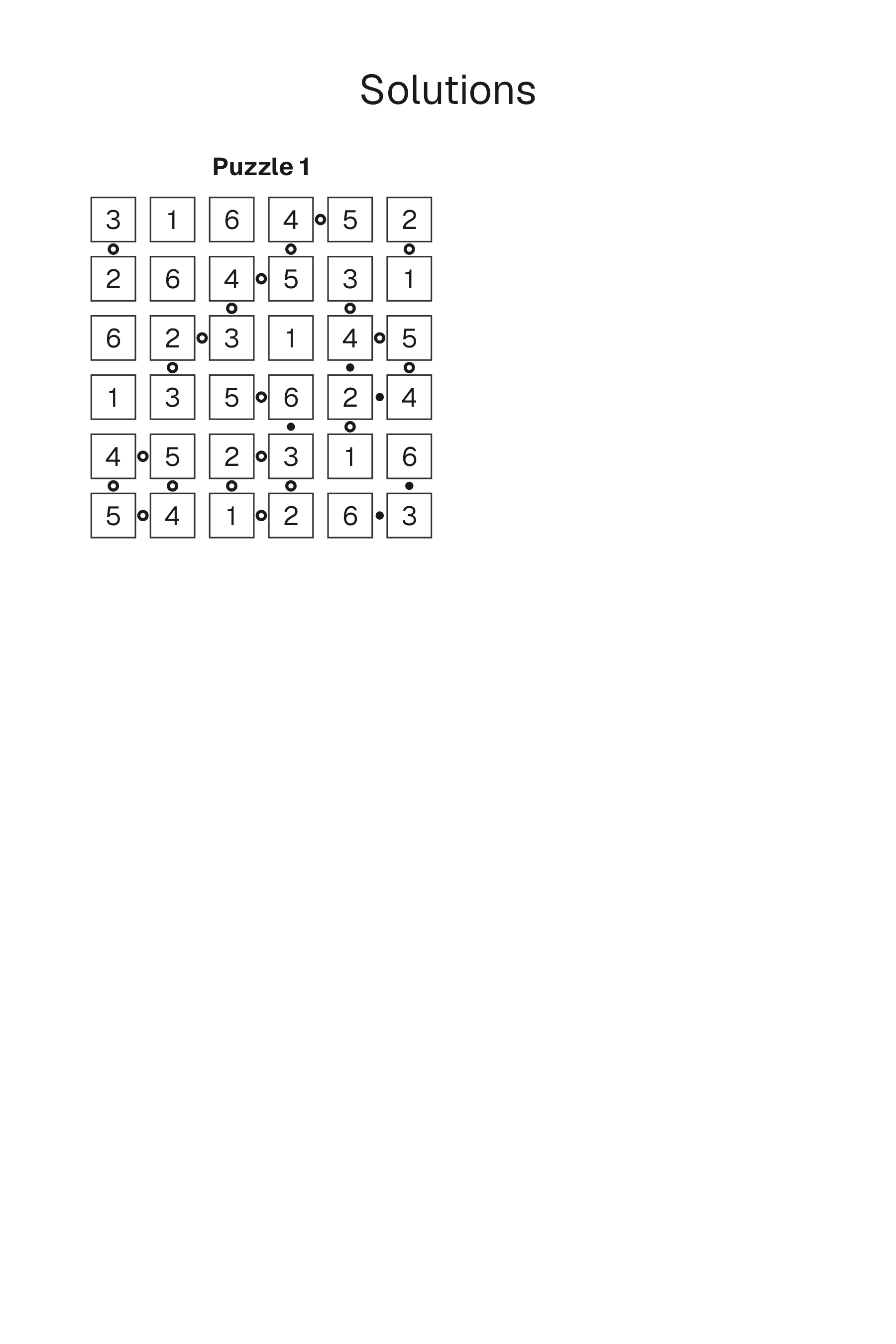 Kropki solution page