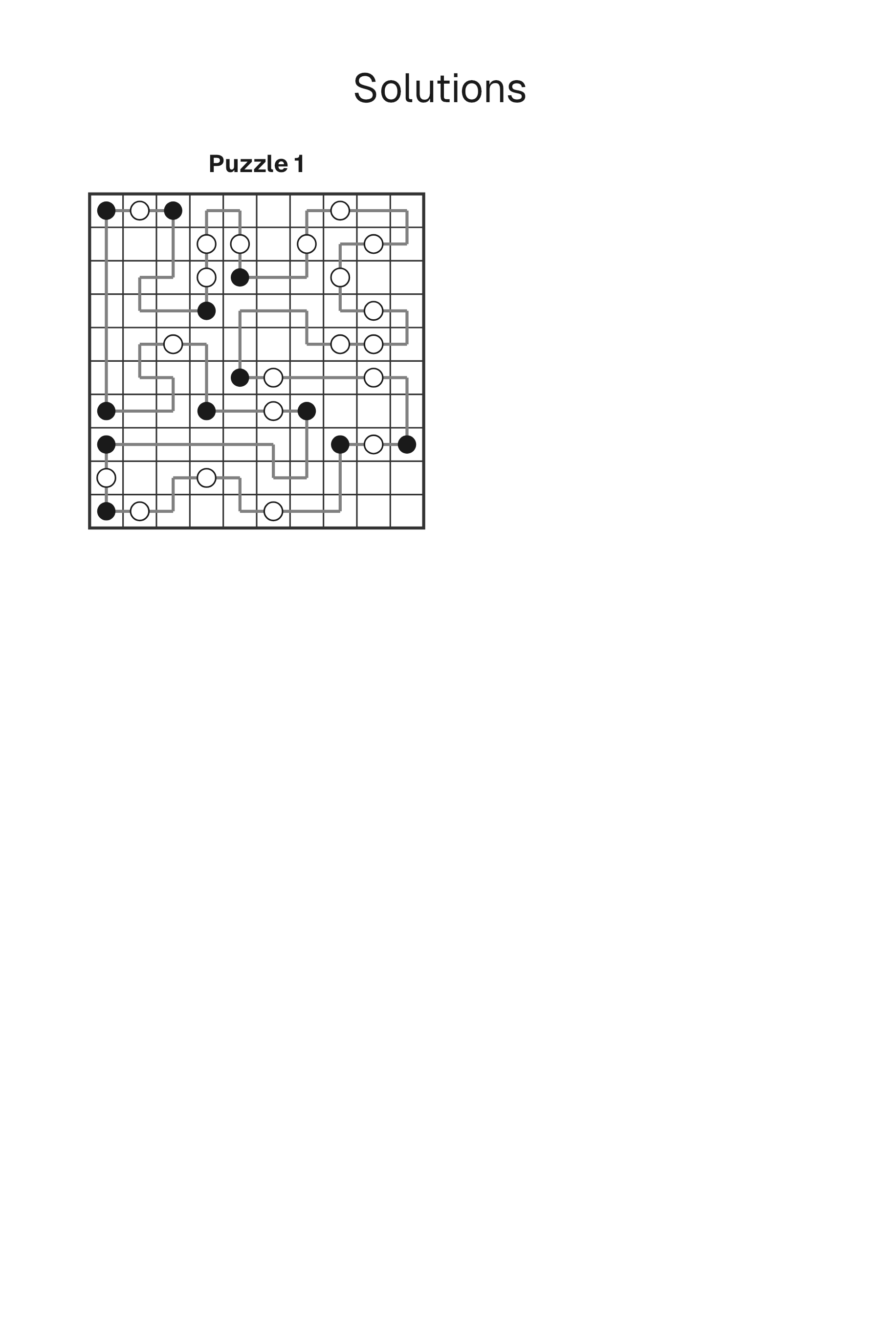 Masyu solution page