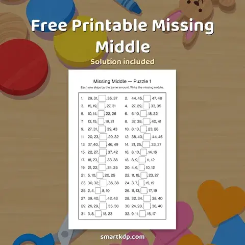 Free printable Missing Middle preview