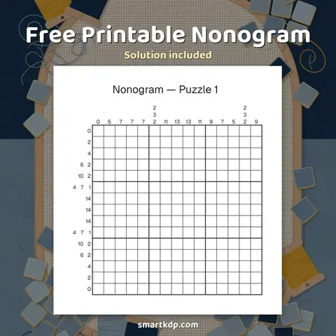 Free printable Nonogram preview