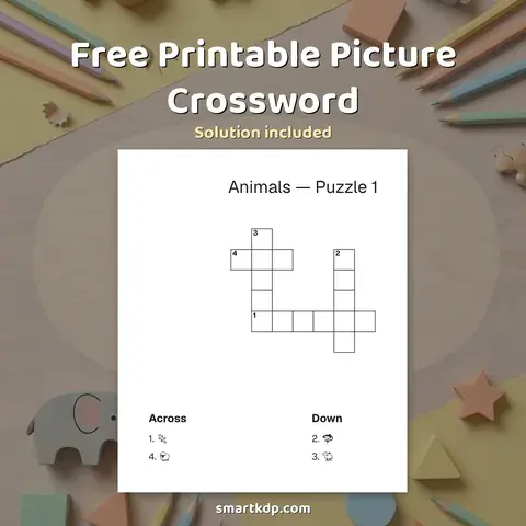 Free printable Picture Crossword preview