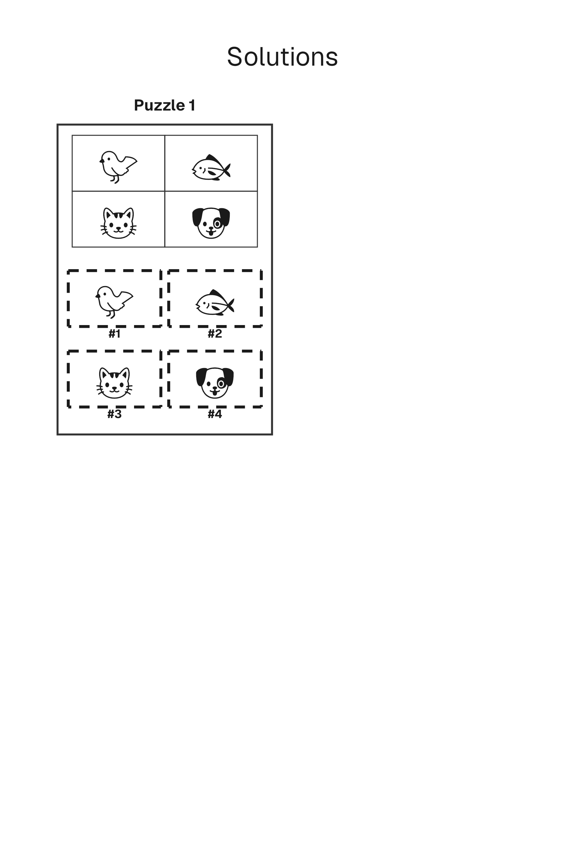 Puzzle Assembly solution page