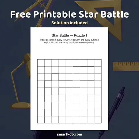 Free printable Star Battle preview