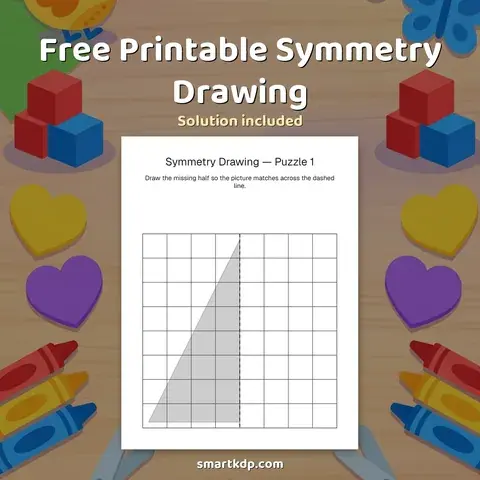 Free printable Symmetry Drawing preview