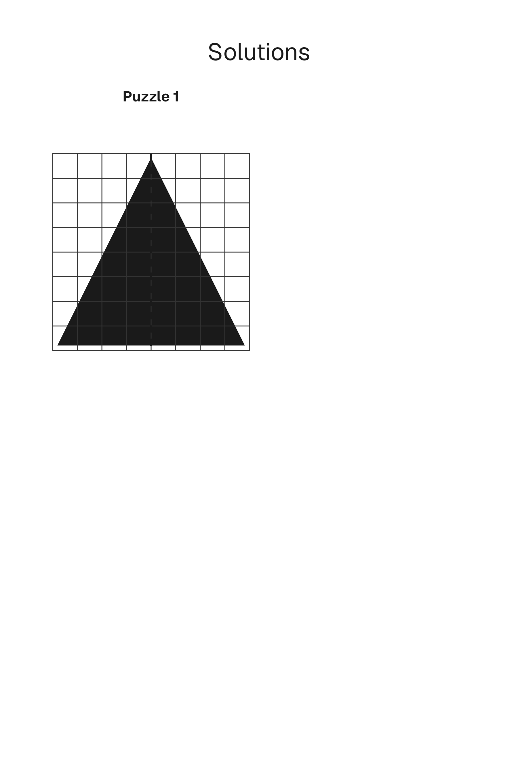 Symmetry Drawing solution page