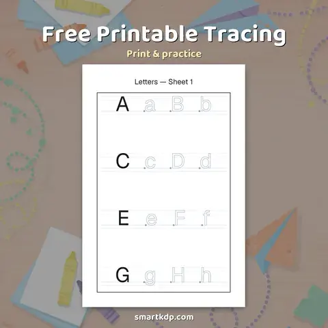 Free printable Tracing preview