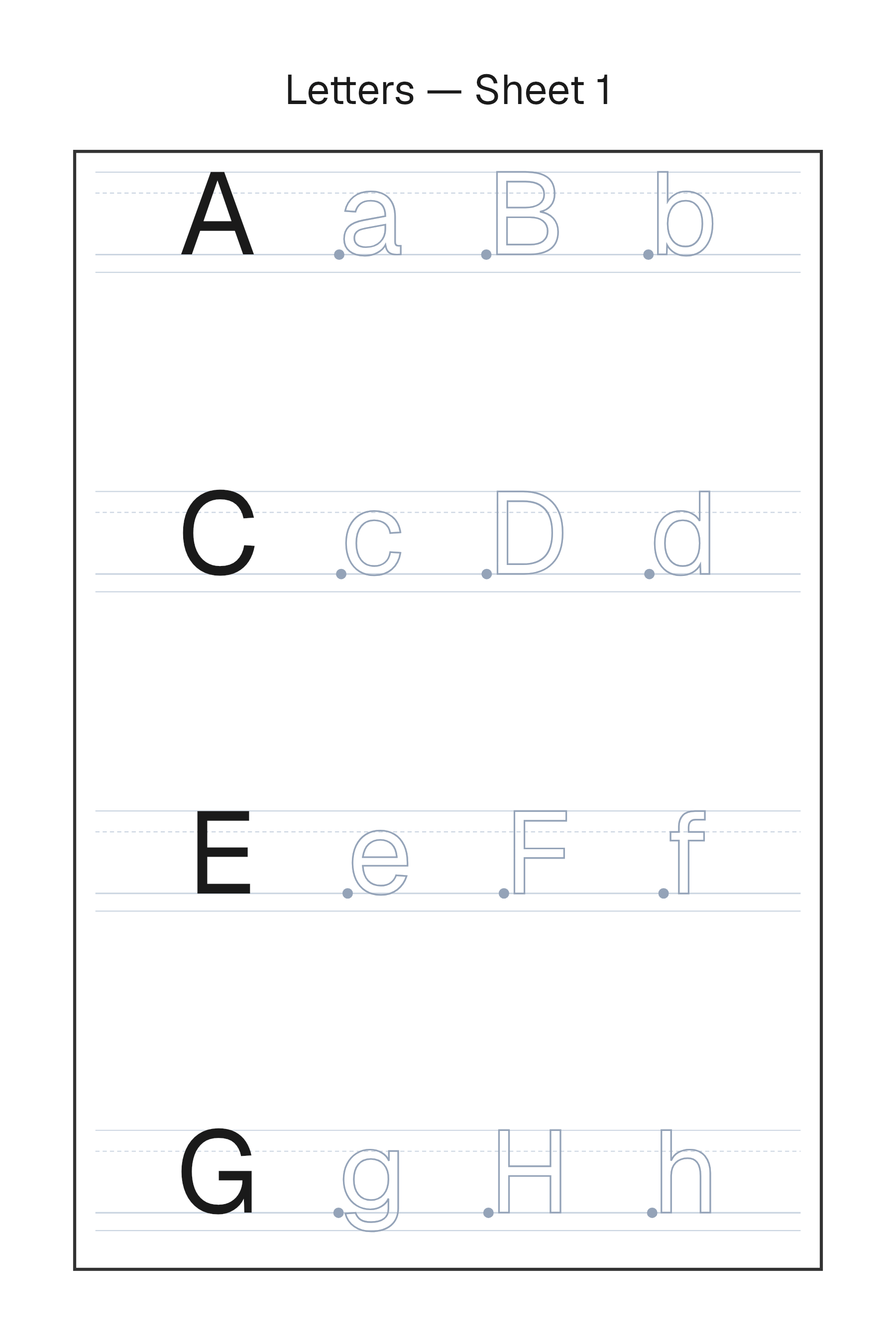 A Tracing page laid out by Book Studio