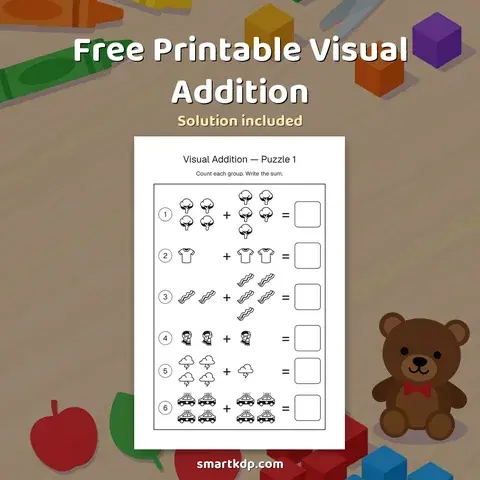 Free printable Visual Addition preview