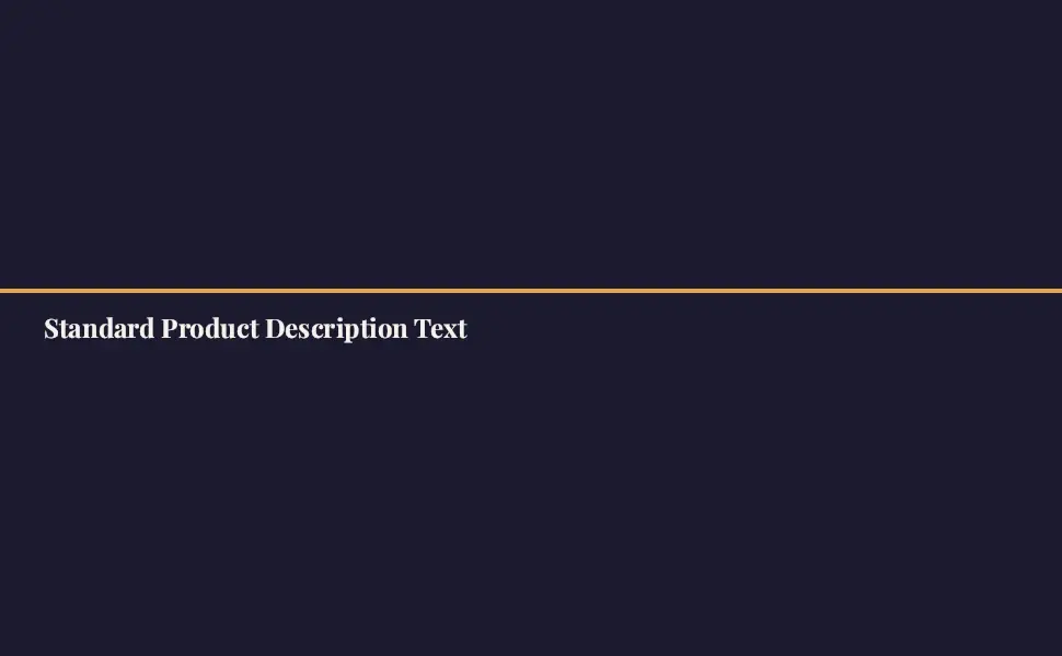 The Standard Product Description Text module in the Watercolor Puzzle book — What's inside · Dusk layout, 0 image slots with labelled placeholders