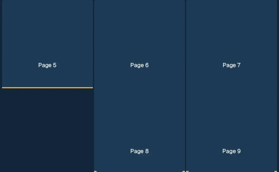 The Standard Multiple Image Module A module in the Puzzle — what's inside layout, 5 image slots with labelled placeholders
