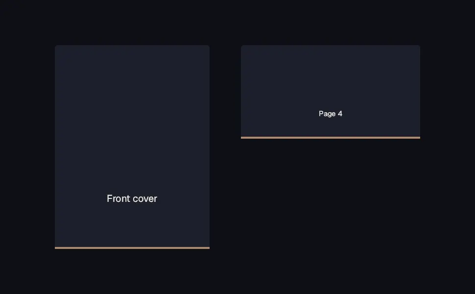 The Standard Single Image & Sidebar module in the Story — the trade look layout, 2 image slots with labelled placeholders