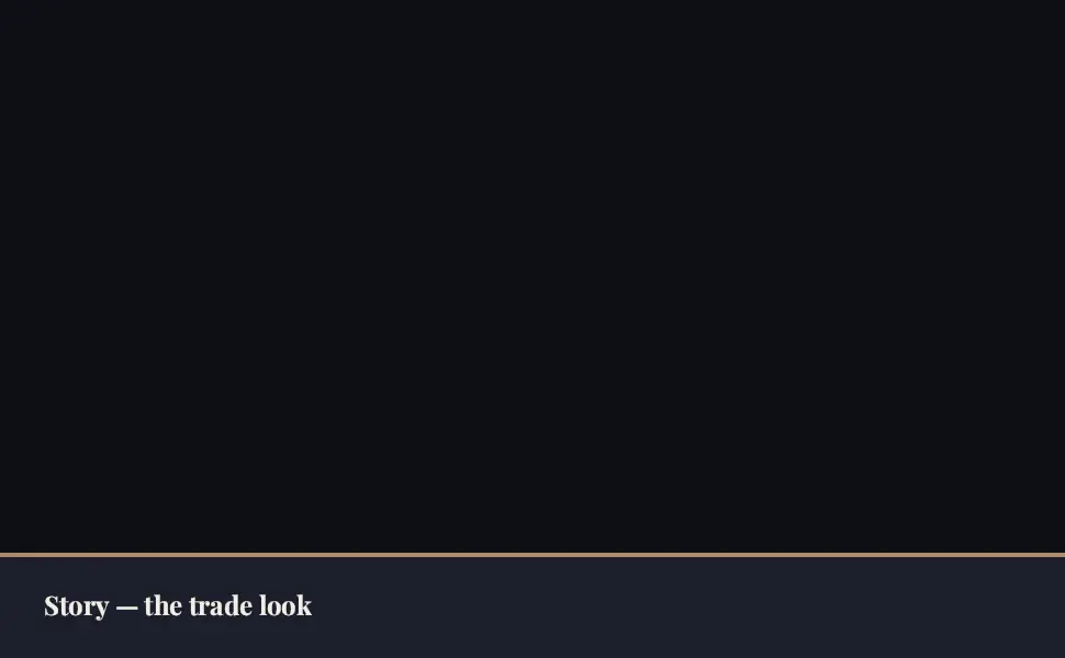 The Standard Product Description Text module in the Story — the trade look layout, 0 image slots with labelled placeholders