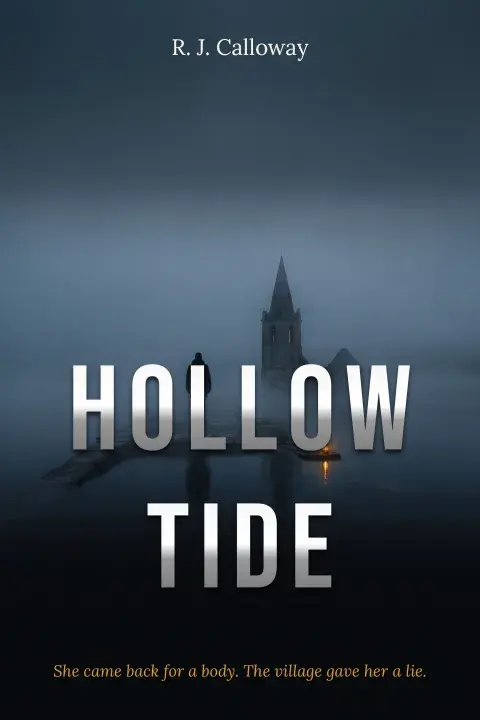“Hollow Tide” — a thriller mystery cover designed by Cover Copilot