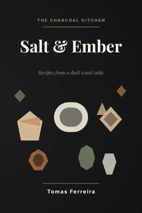 Salt & Ember — a Cookbook cover designed in Cover Designer