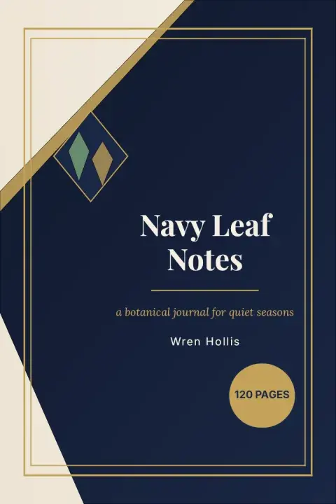 Navy Leaf Notes — a Journal & planner cover designed in Cover Designer