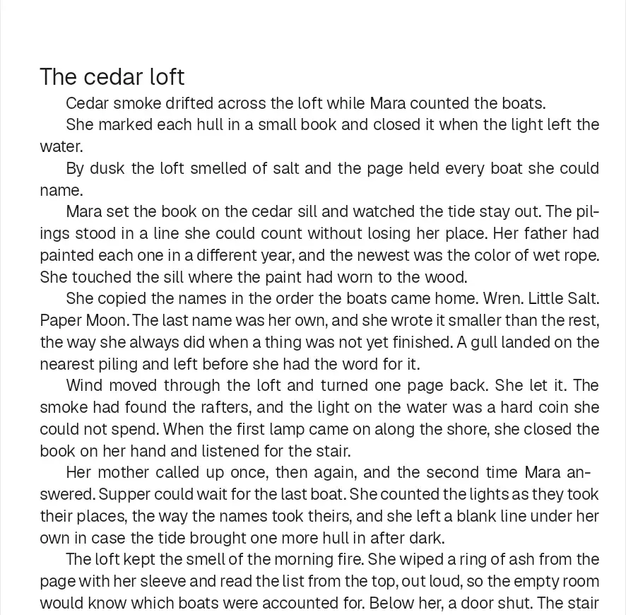 The chapter page in Classic, with a plain title, beside the same page in Serif Classic, with the words Chapter One and a drop cap.