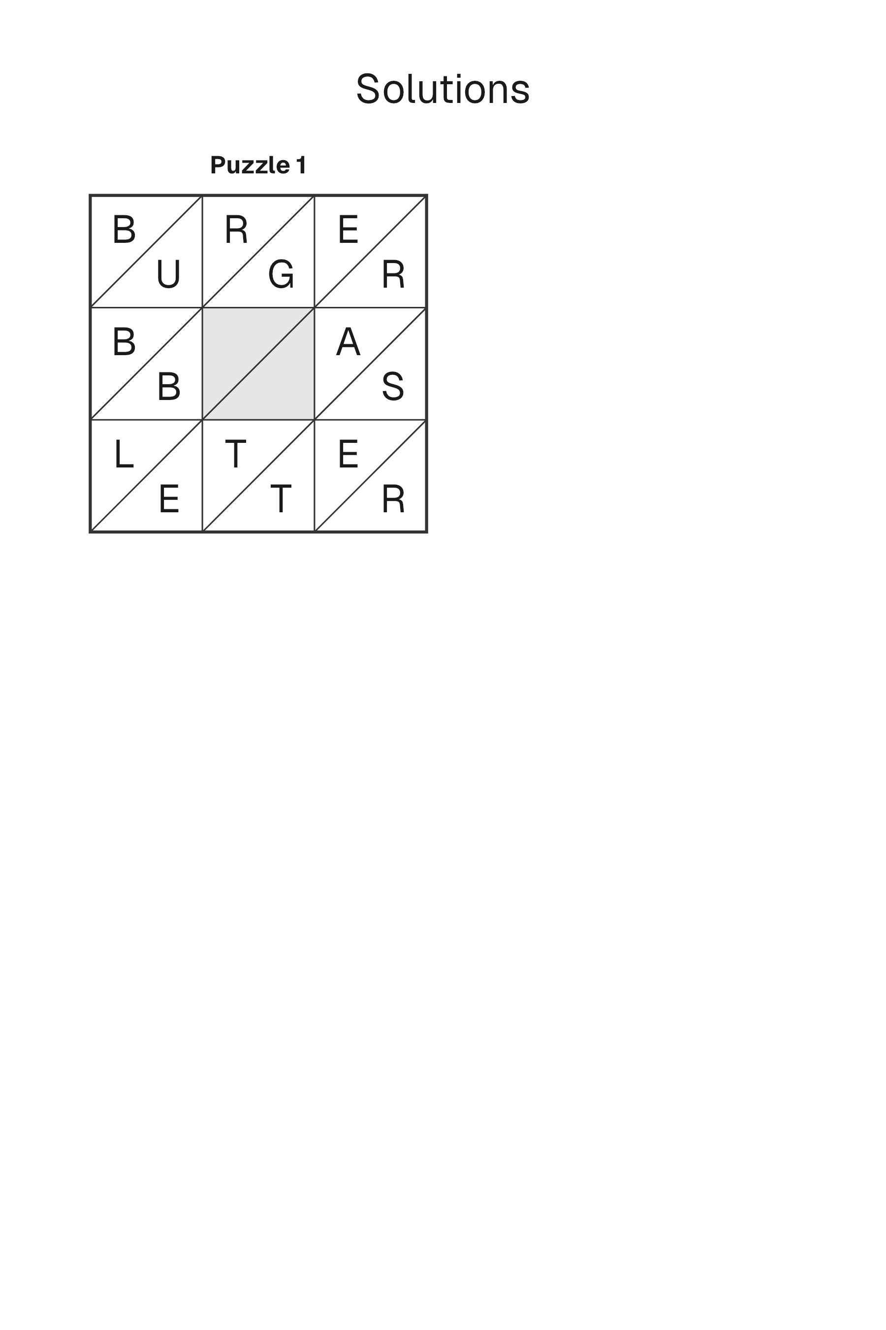 Box Of Letters solution page