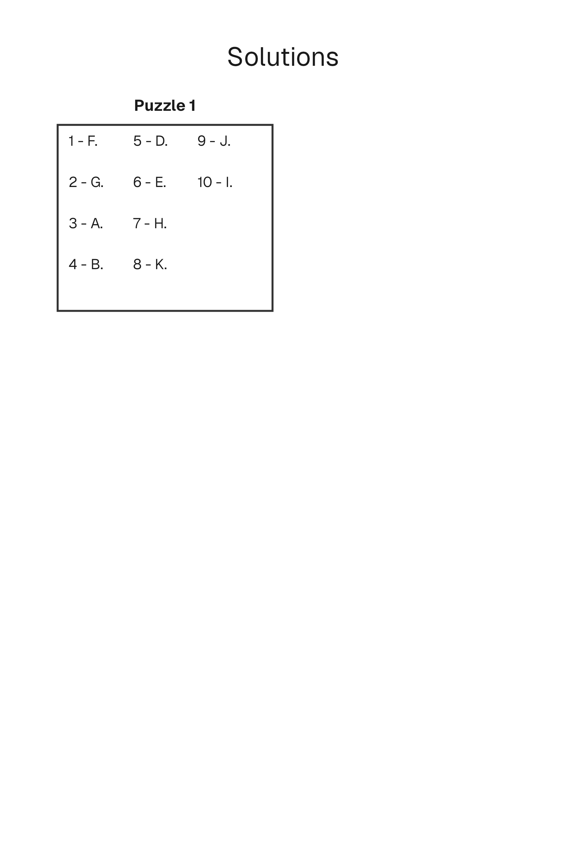 Match Up solution page
