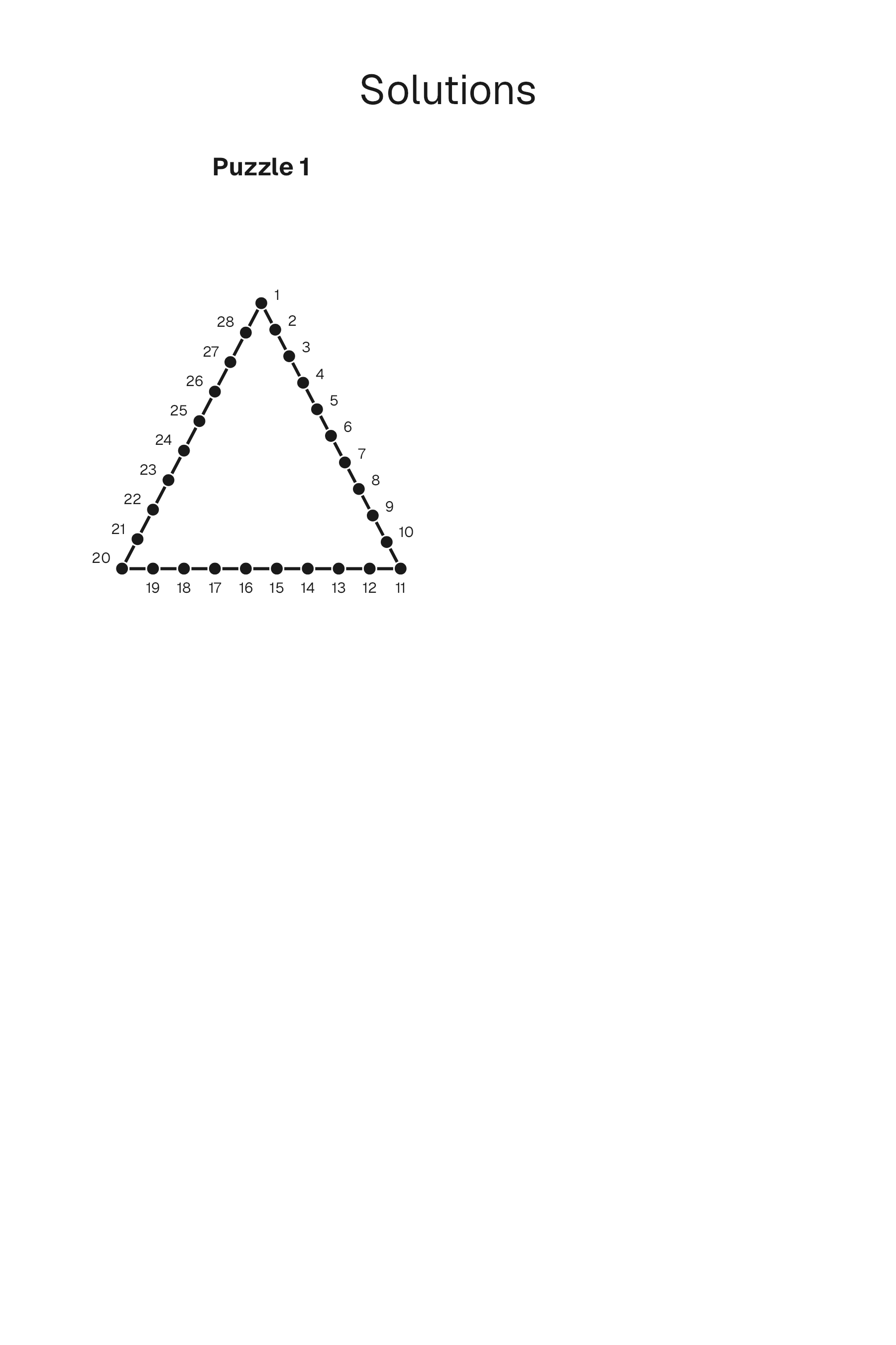 Connect the Dots solution page