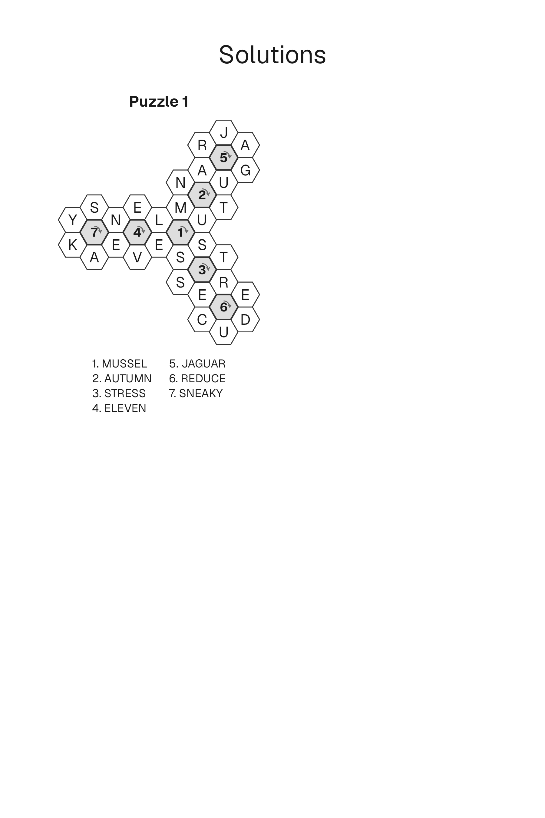 Letter Hive solution page